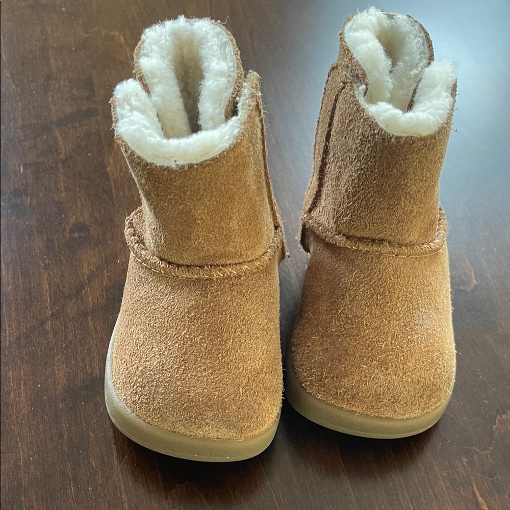 UGG Tan Kids Boots with Cream Lining